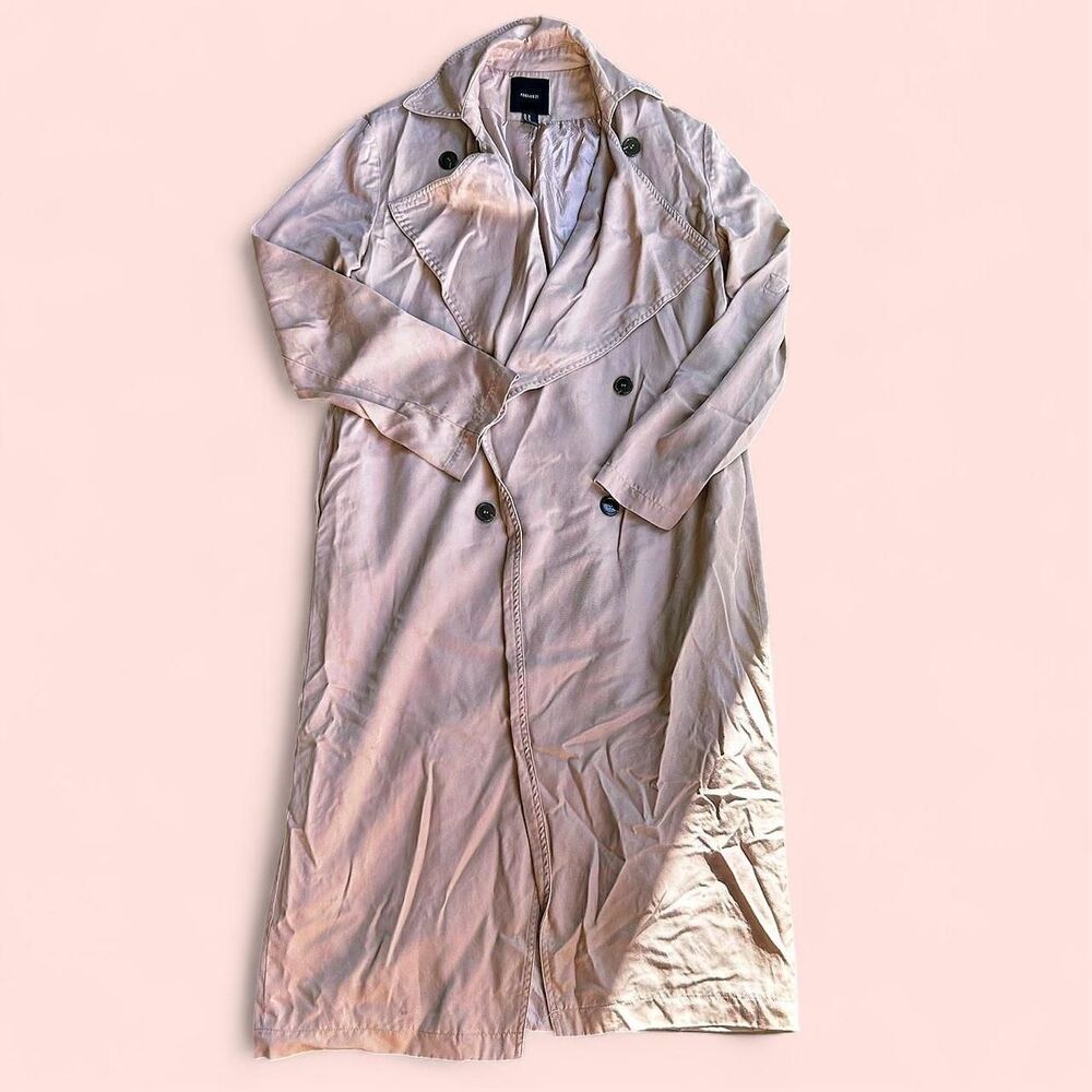 Beige trench coat